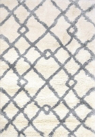 Dynamic Rugs NITRO LUX 6361-190 Ivory and Grey